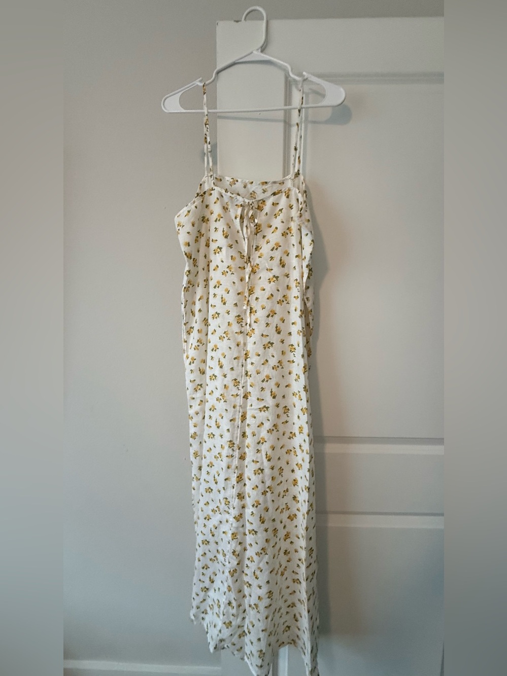J. Crew White Maxi Skirt with Yellow Floral Print - Picture 6 of 8